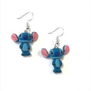 Stitch Polymer Clay Earrings
